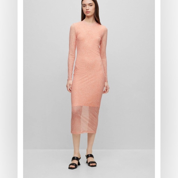Hugo boss peach dress XS New without tags - Picture 4 of 6